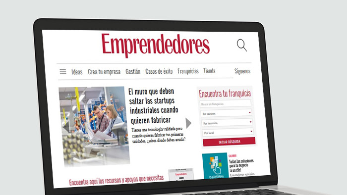 Website Emprendedores Spanien
