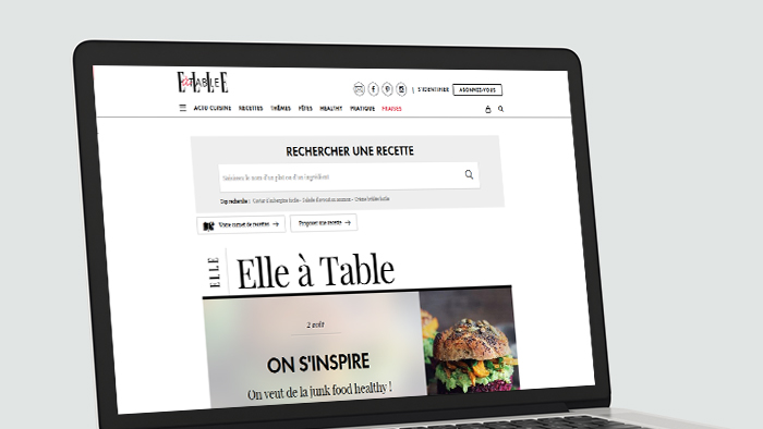 Website ELLE à Table France