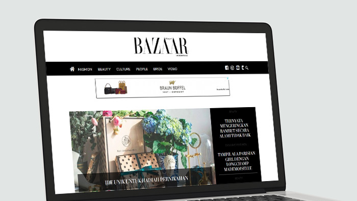 Website Harper's Bazaar Indonesia