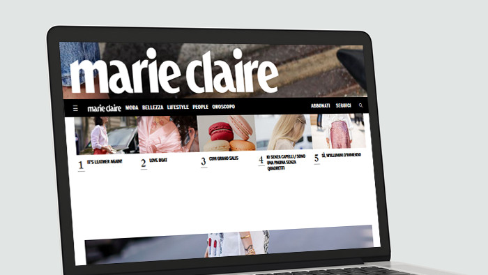 Website Marie Claire Italy