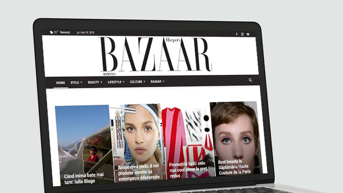 Website Harper's Bazaar Romania