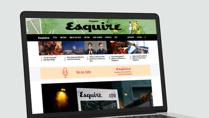 Website Esquire Singapore