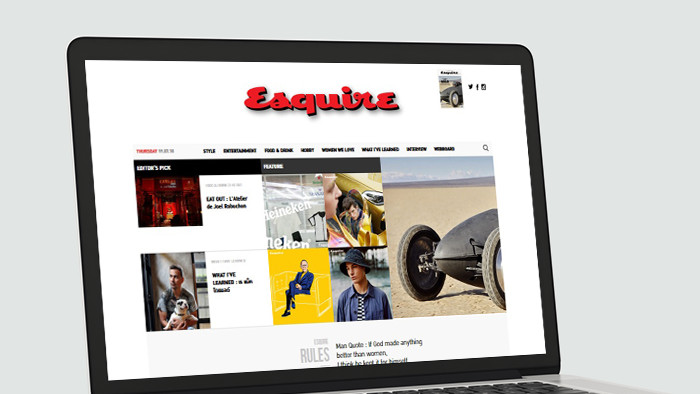 Website Esquire Thailand