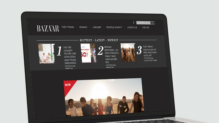 Website Harper's Bazaar Vietnam